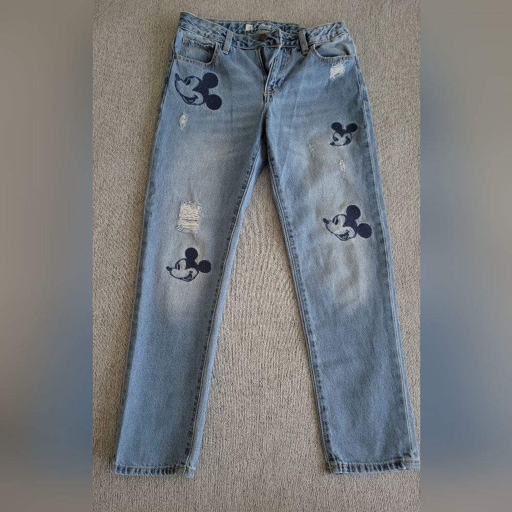 Gap Kids Disney girls size 12 Mickey jeans
